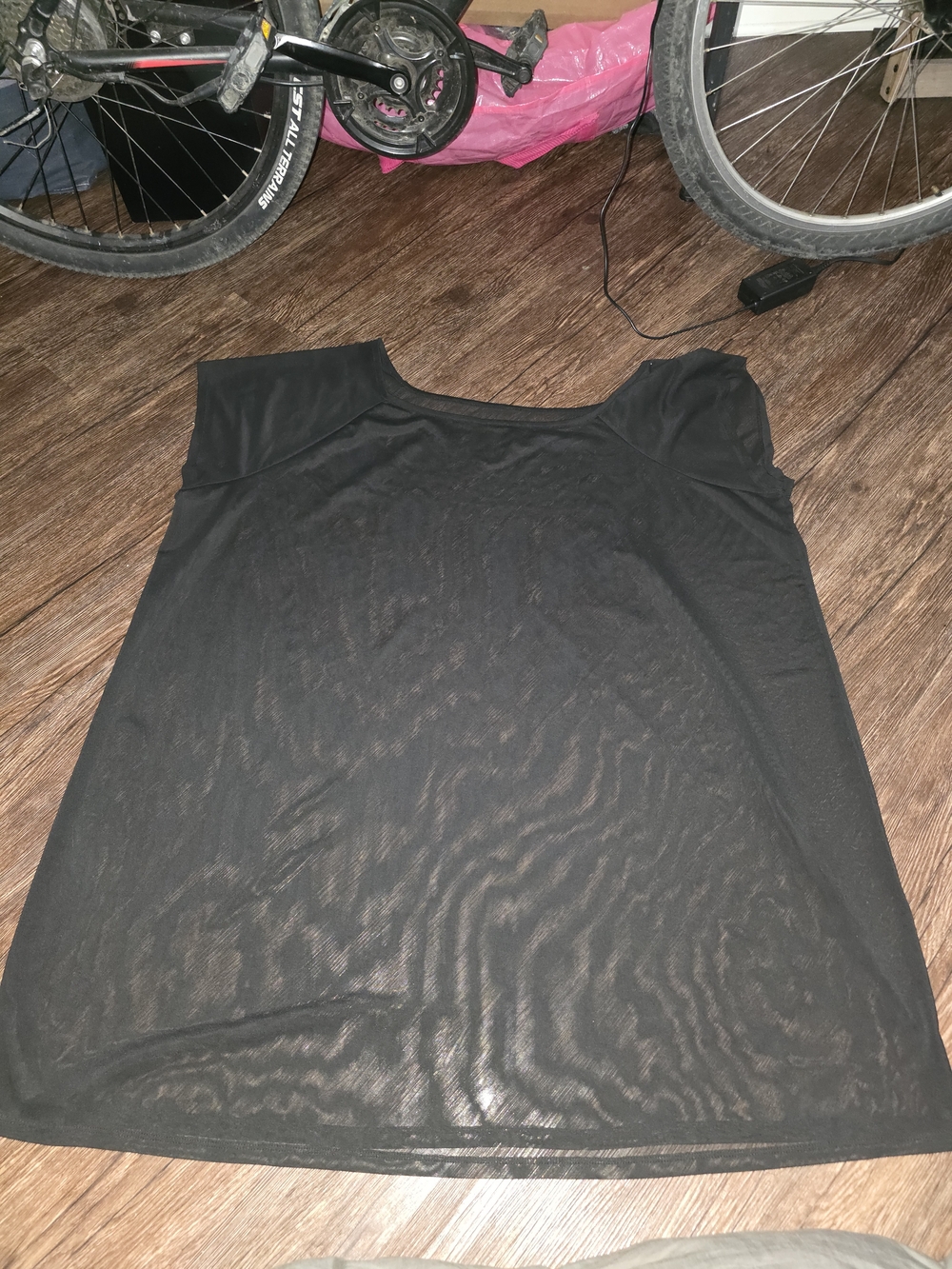 Black Women's Short Sleeve Top Swim Suit Cover